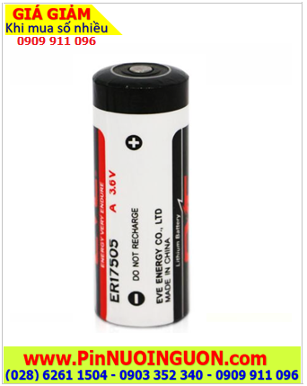 EVE ER17505 _Pin ER17505; Pin nuôi nguồn EVE ER17505 (17mmx50.5mm) lithium 3.6v A 3600mAh chính hãng
